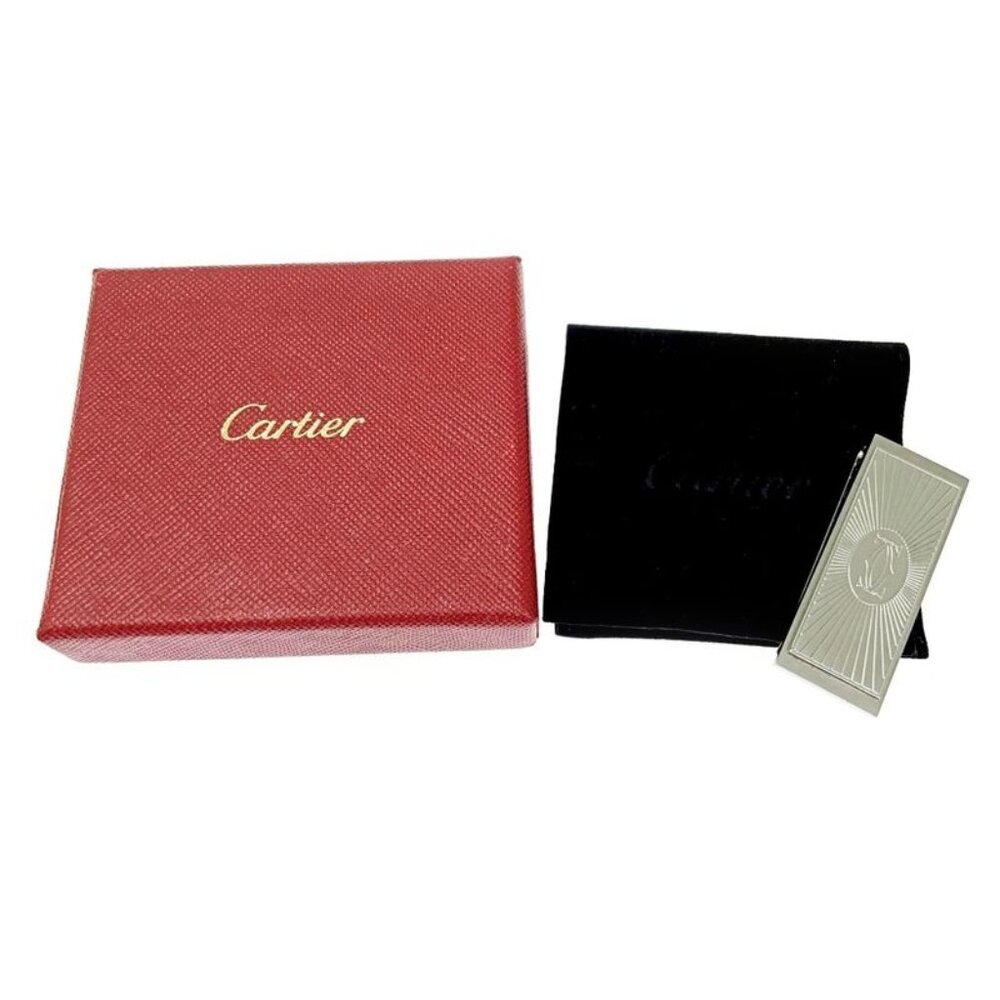 Cartier Stainless Steel C de Decor Money Clip Silver Money Clip